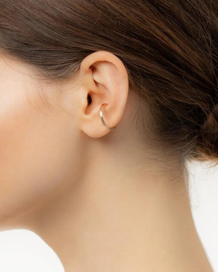 Large Dune Round Ear Cuff by Hirotaka - At Present Jewelry