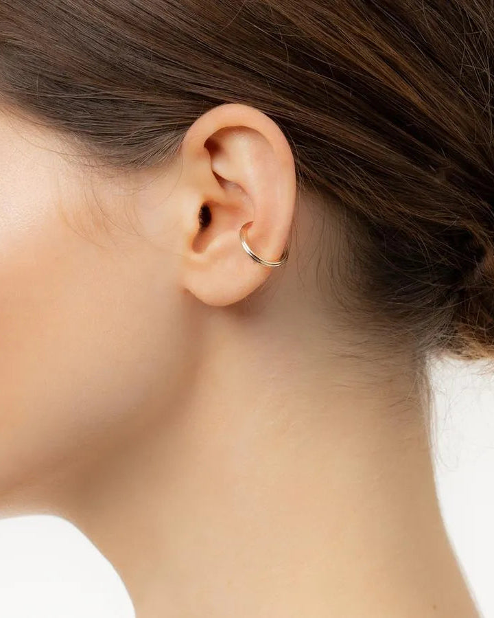 Medium Dune Round Ear Cuff by Hirotaka - At Present Jewelry