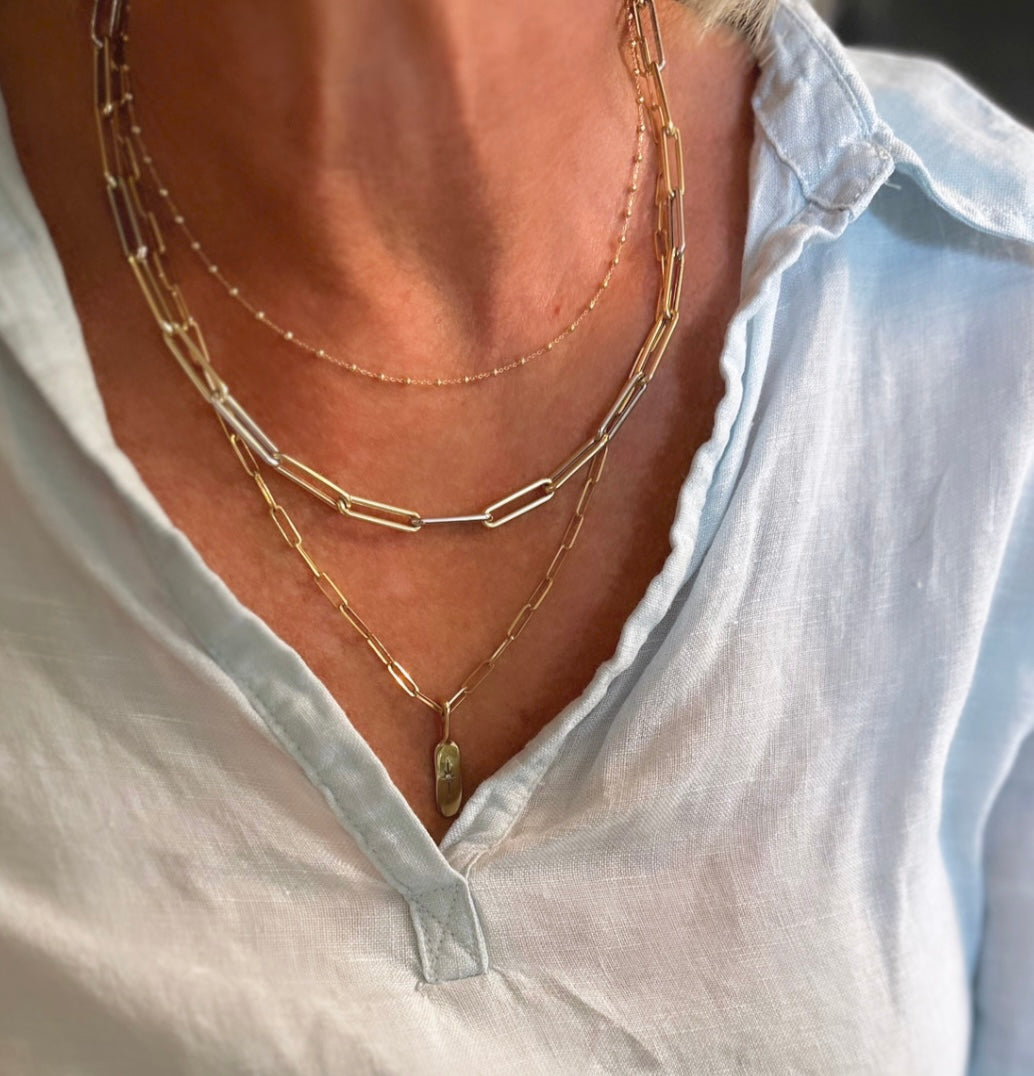 Saturn Chain by Rebecca Pinto - At Present Jewelry