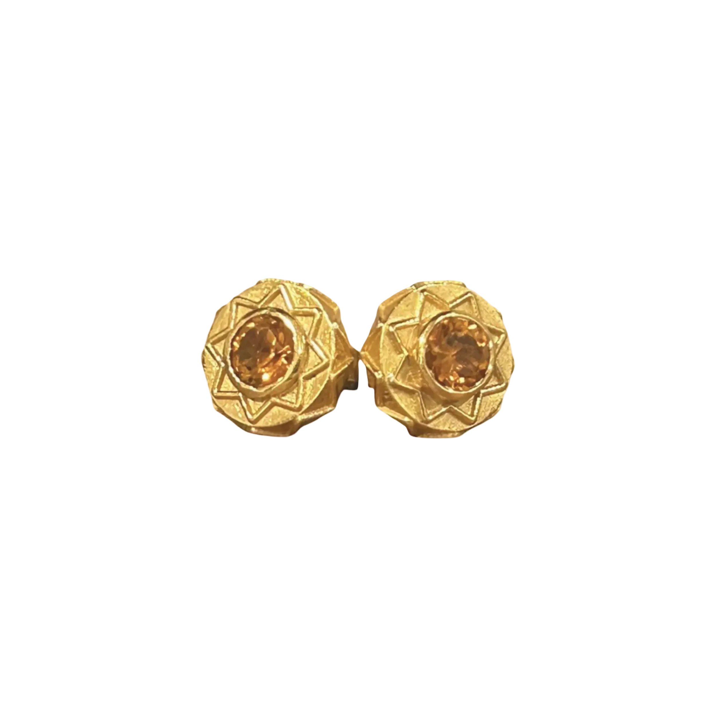 Eli Stud Earrings, Citrine by ELIBURCH - At Present Jewelry