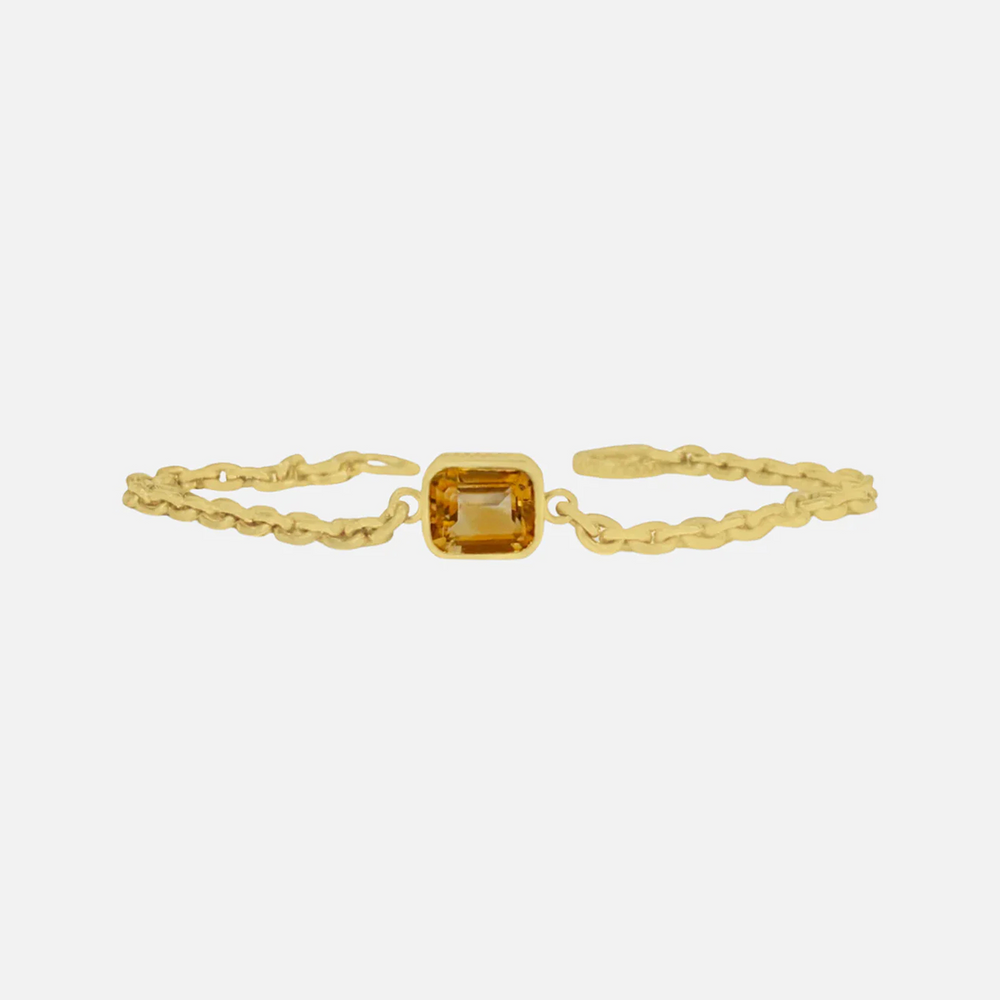 18k Lion Bracelet, Citrine by ELIBURCH - At Present Jewelry