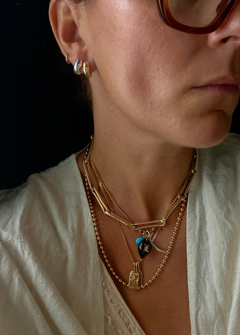 Mackie Silver Hoop by Rebecca Pinto - At Present Jewelry