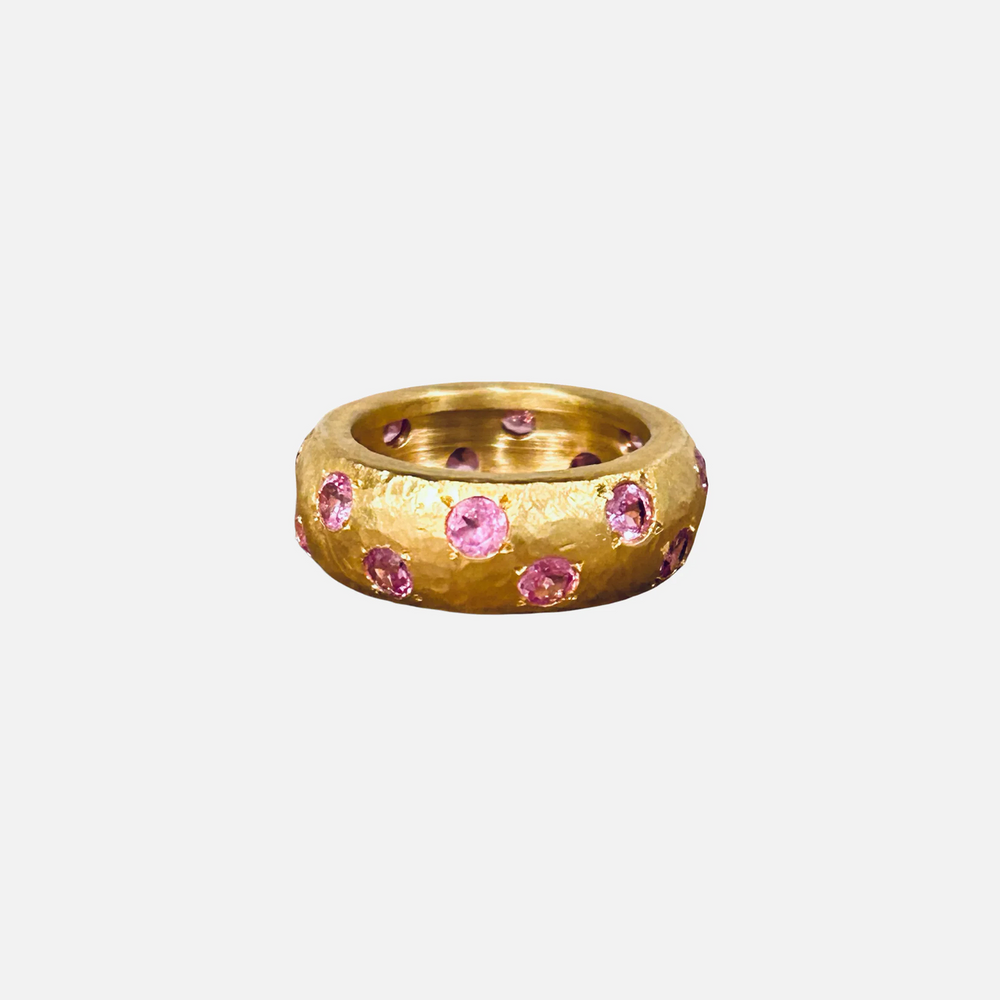 18k Leo Ring, Pink Sapphire by ELIBURCH - At Present Jewelry