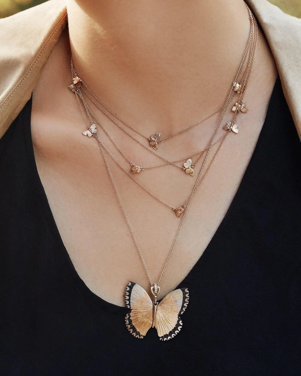 Tiny Asterope 5 Migration Necklace by James Banks Design - At Present Jewelry