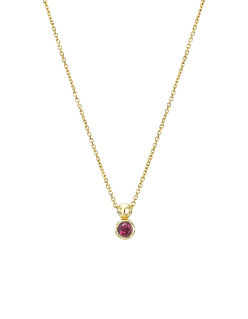 Solo Necklace, Birthstone by White/Space - At Present Jewelry