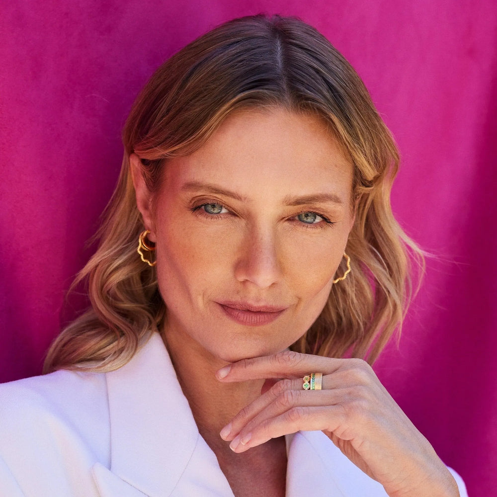 Bezel Eternity Ring by Jennifer DeMoro Jewelry - At Present Jewelry