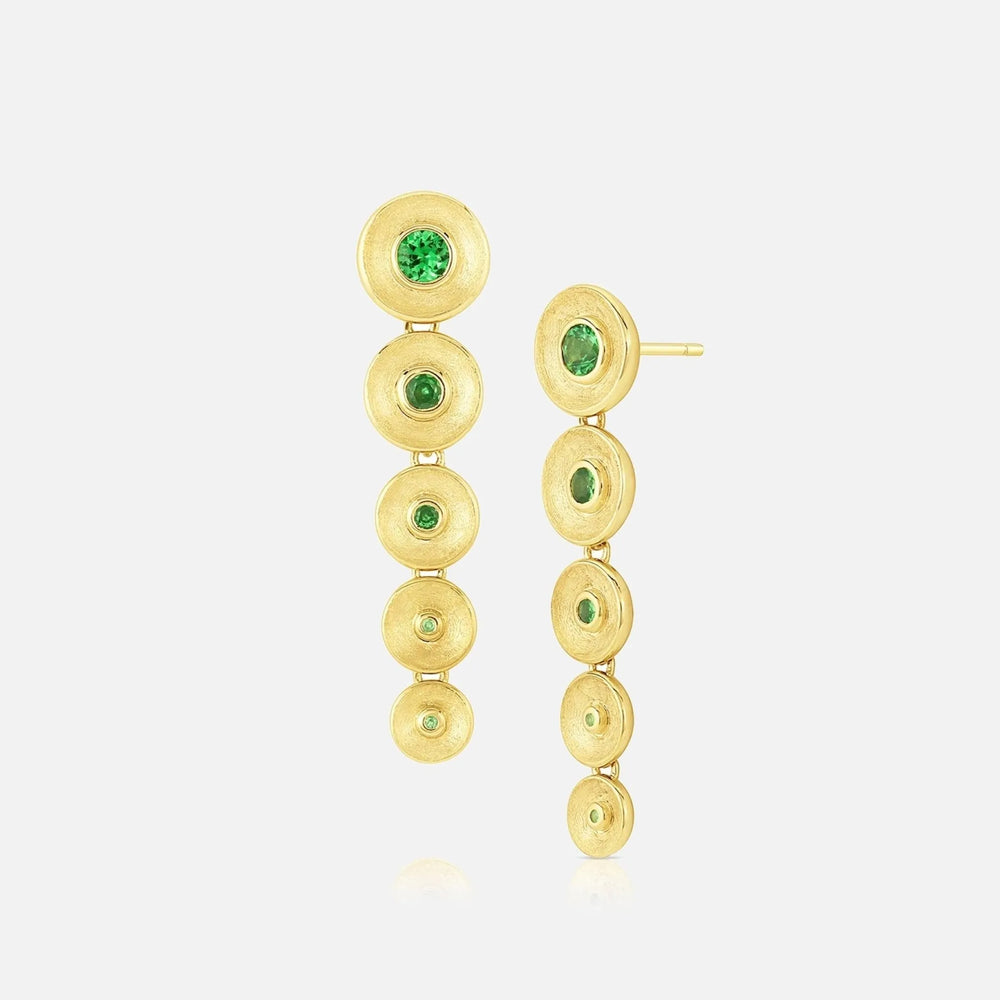 Long Drop Bezel Earrings by Jennifer DeMoro Jewelry - At Present Jewelry