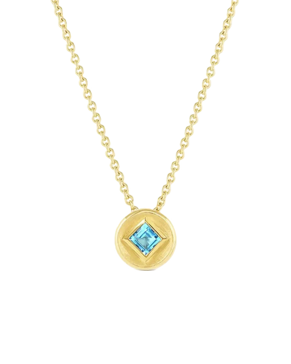 Stardust Round Necklace by Jennifer DeMoro Jewelry - At Present Jewelry