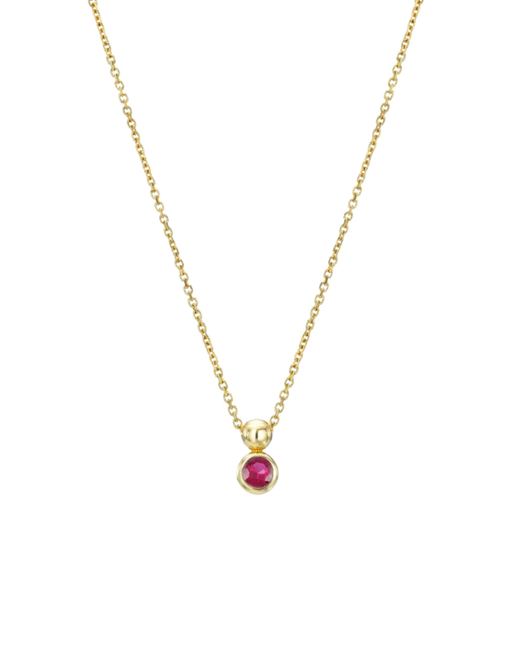 Solo Necklace, Birthstone by White/Space - At Present Jewelry