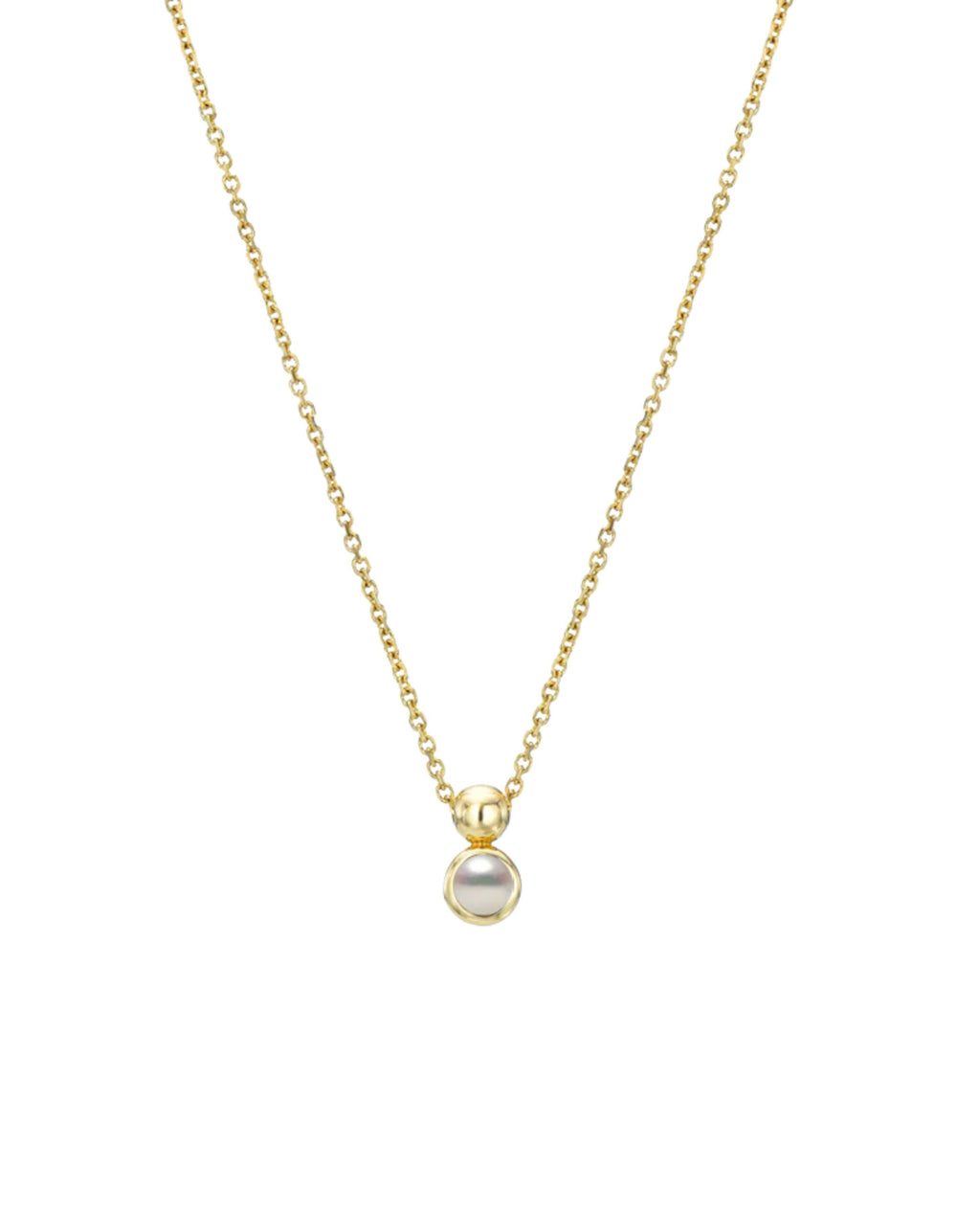 Solo Necklace, Birthstone by White/Space - At Present Jewelry