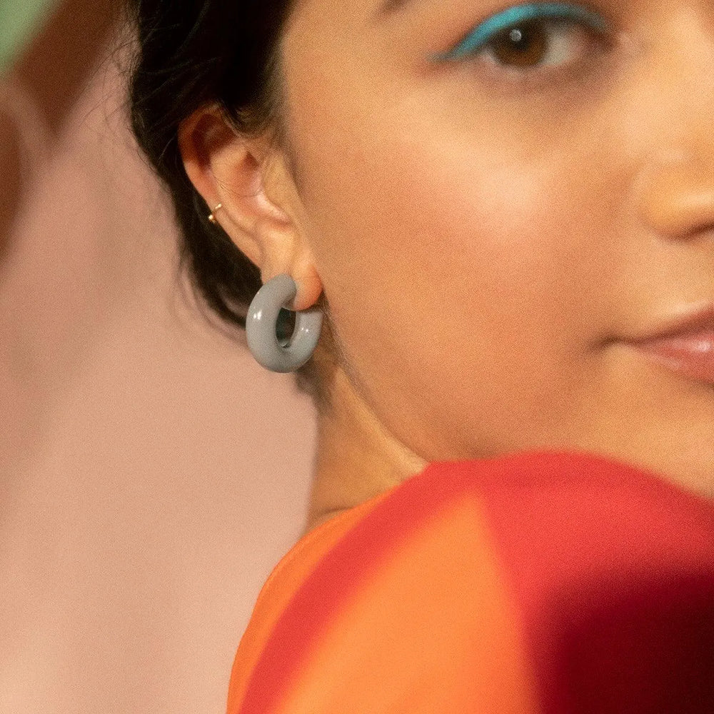 Mini Hoop Earrings by KEANE - At Present Jewelry