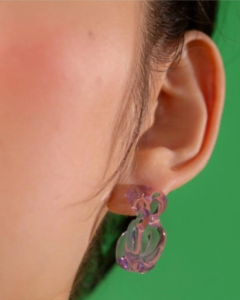Ribbon Hoop Earrings by KEANE - At Present Jewelry