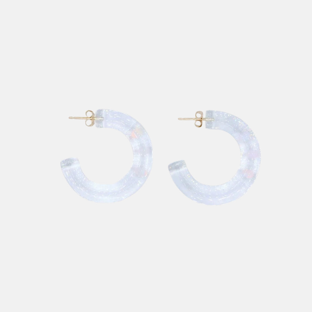 Three Gilson Opal Hoop Earrings by KEANE - At Present Jewelry