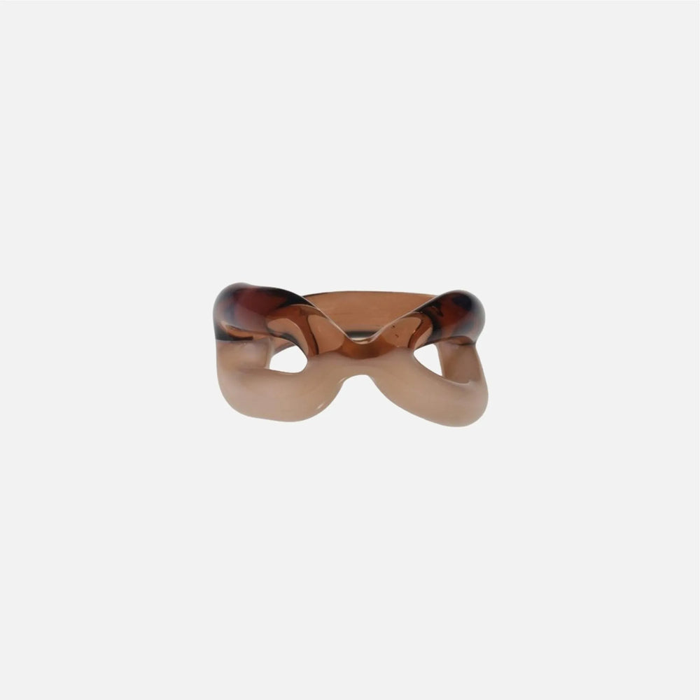 Two Tone Ribbon Ring by KEANE - At Present Jewelry