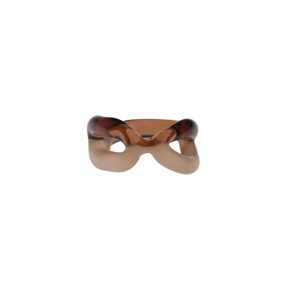 Two Tone Ribbon Ring by KEANE - At Present Jewelry