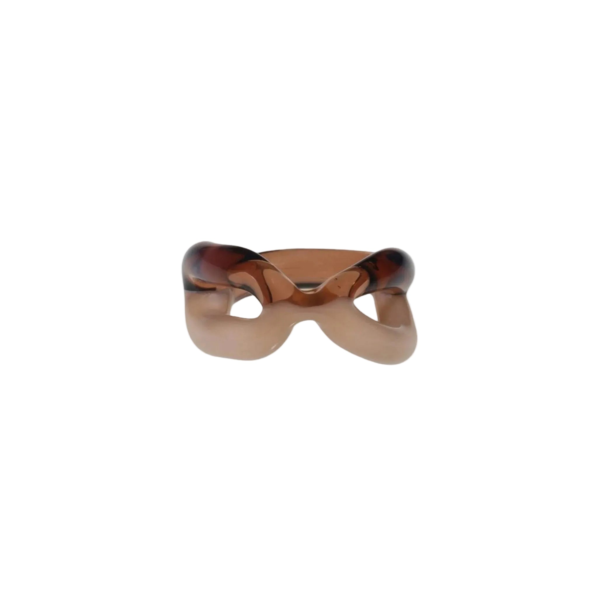 Two Tone Ribbon Ring by KEANE - At Present Jewelry