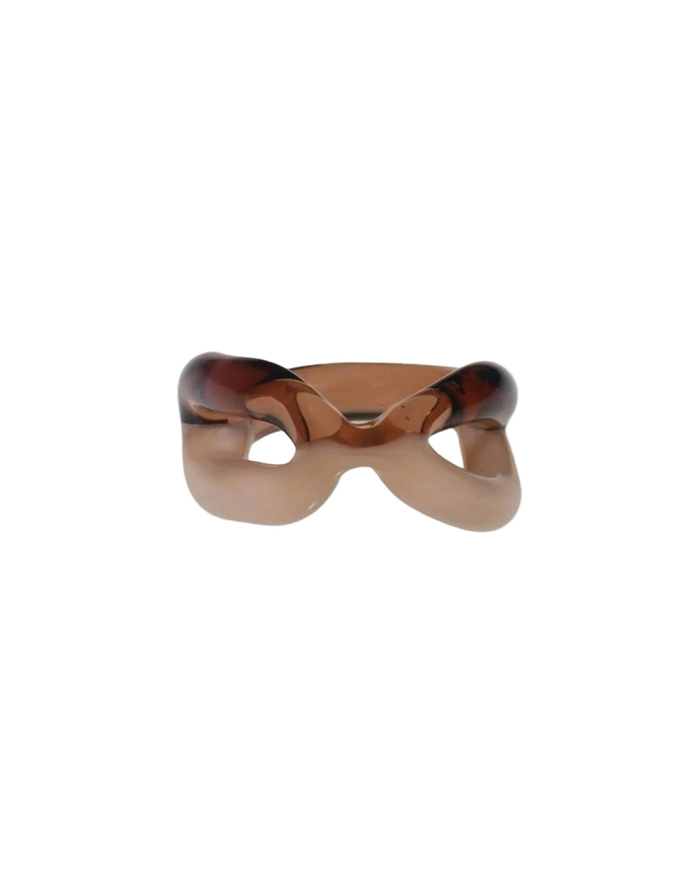Two Tone Ribbon Ring by KEANE - At Present Jewelry