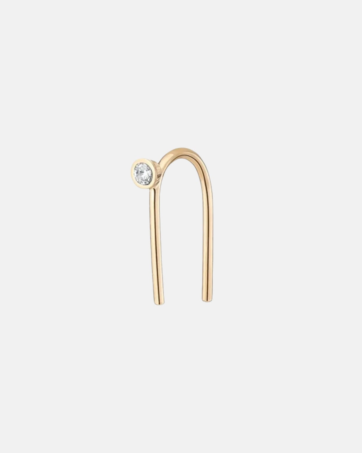 One Pointer Mini Thread Earring by Labulgara - At Present Jewelry