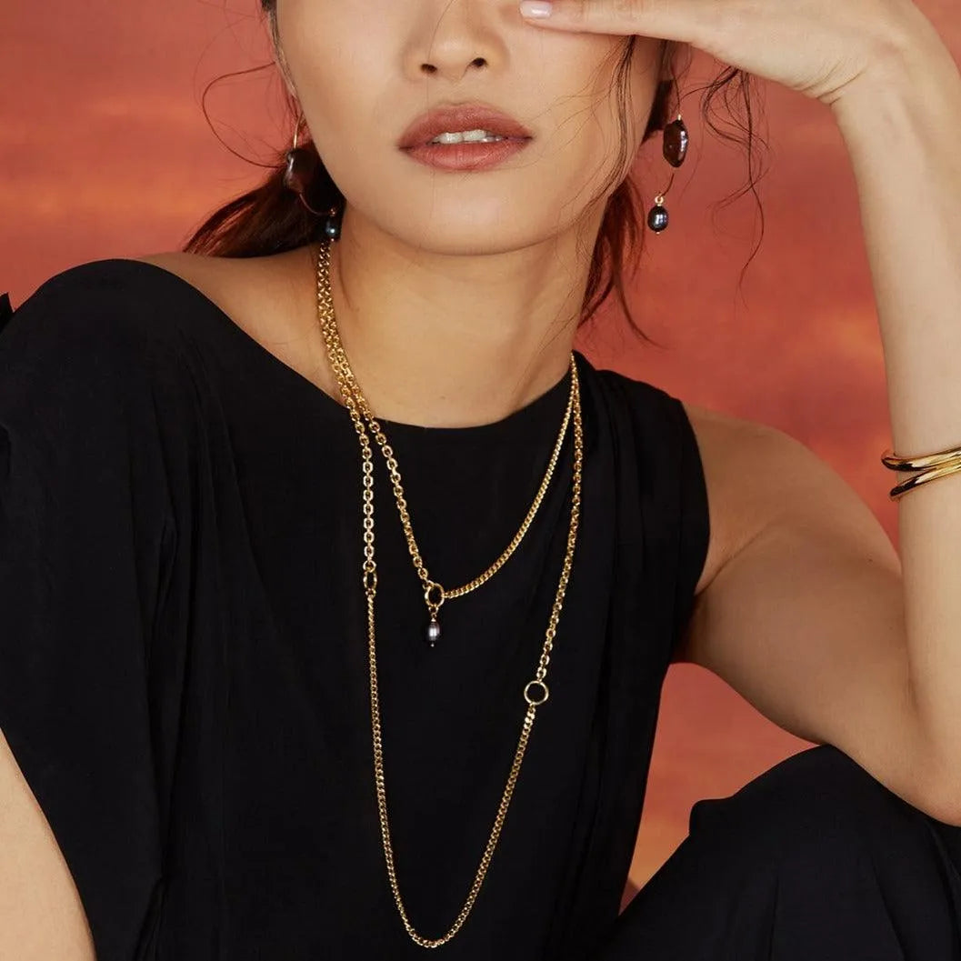 Duo Chain Necklace in Gold by Lady Grey - At Present Jewelry