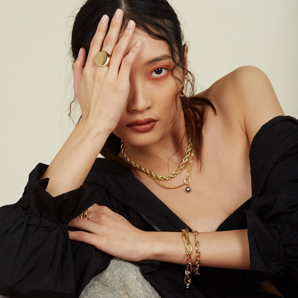 Duo Chain Necklace in Gold by Lady Grey - At Present Jewelry