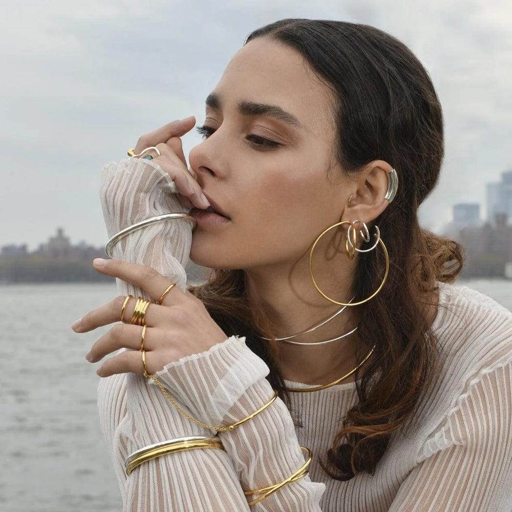 Helix Ear Cuff in Silver by Lady Grey - At Present Jewelry