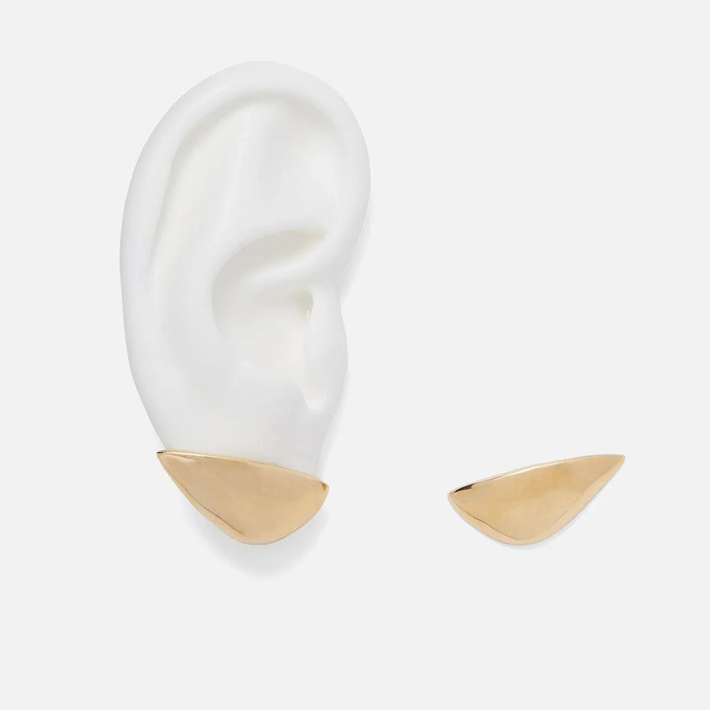 Lobe Earrings in Gold by Lady Grey - At Present Jewelry