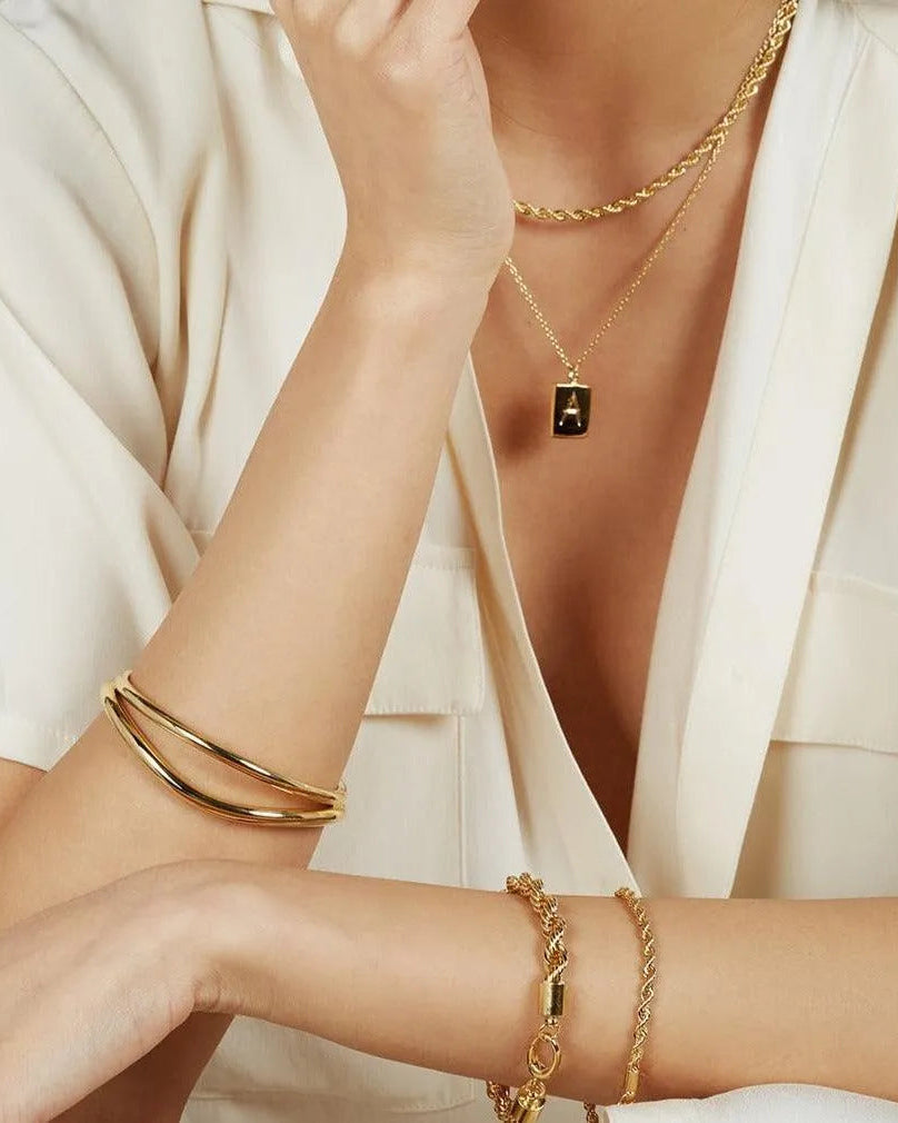 XL Rope Chain Bracelet in Gold by Lady Grey - At Present Jewelry