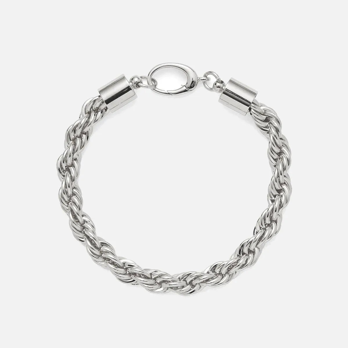 XL Rope Chain Bracelet in Silver by Lady Grey - At Present Jewelry