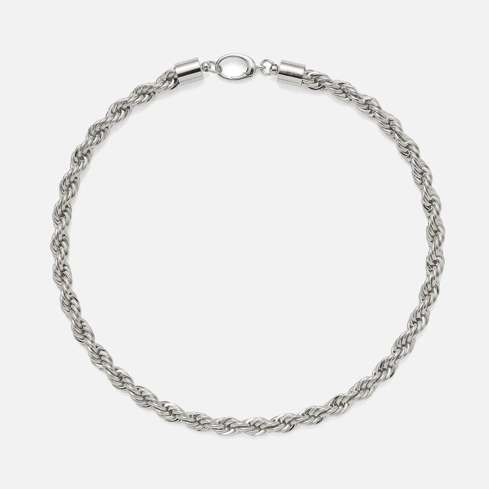 XL Rope Chain Necklace in Silver by Lady Grey - At Present Jewelry
