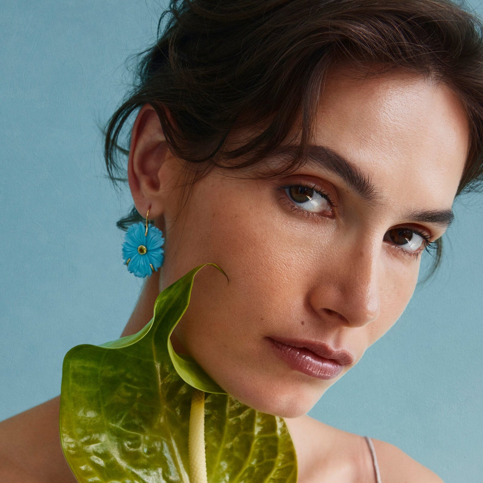 New Bloom Earrings, Cerulean by Lizzie Fortunato - At Present Jewelry