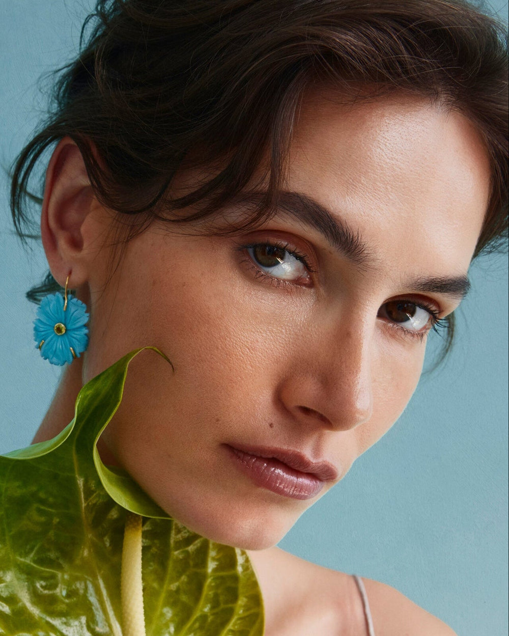 New Bloom Earrings, Cerulean by Lizzie Fortunato - At Present Jewelry