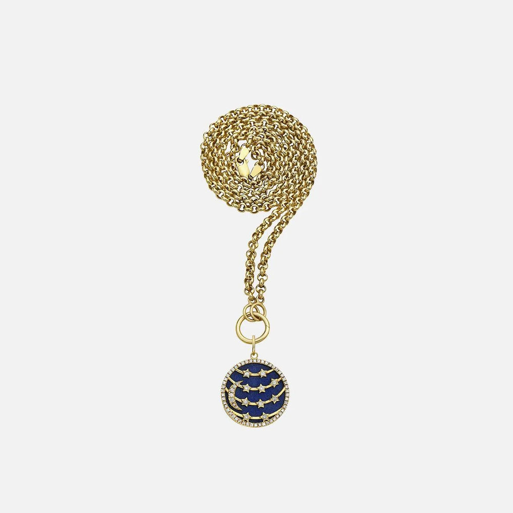 Moon to My Stars Lapis Celestial Charm by Lionheart - At Present Jewelry