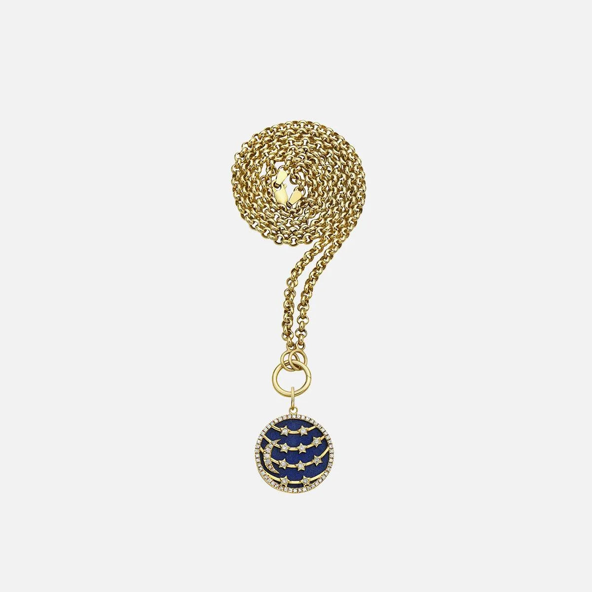 Moon to My Stars Lapis Celestial Charm by Lionheart - At Present Jewelry