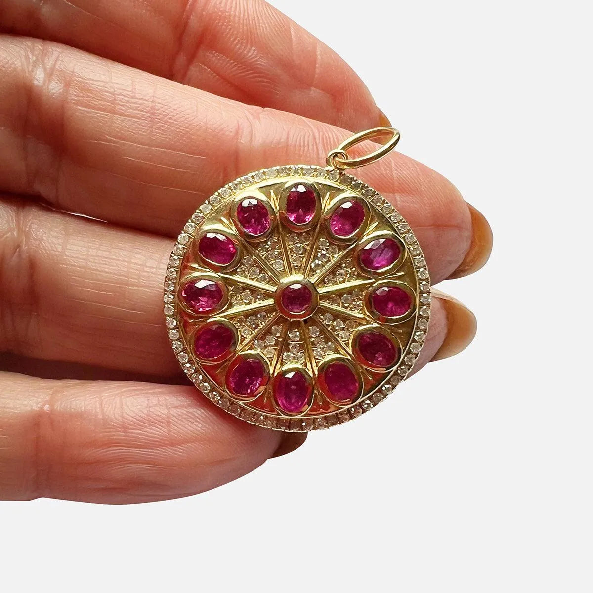 Serenity Ruby Amulet Charm by Lionheart - At Present Jewelry