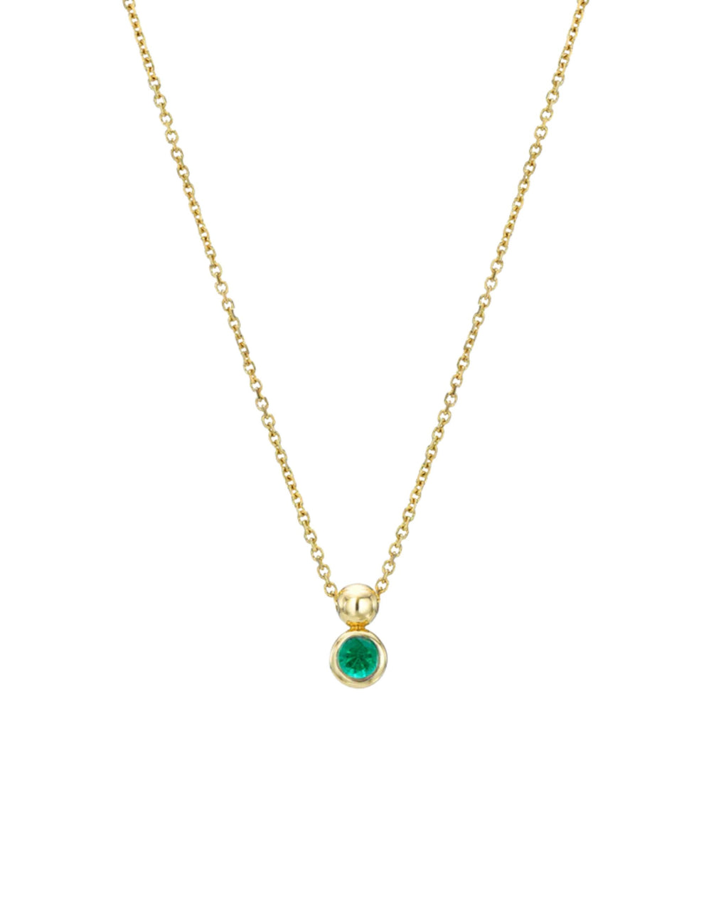 Solo Necklace, Birthstone by White/Space - At Present Jewelry