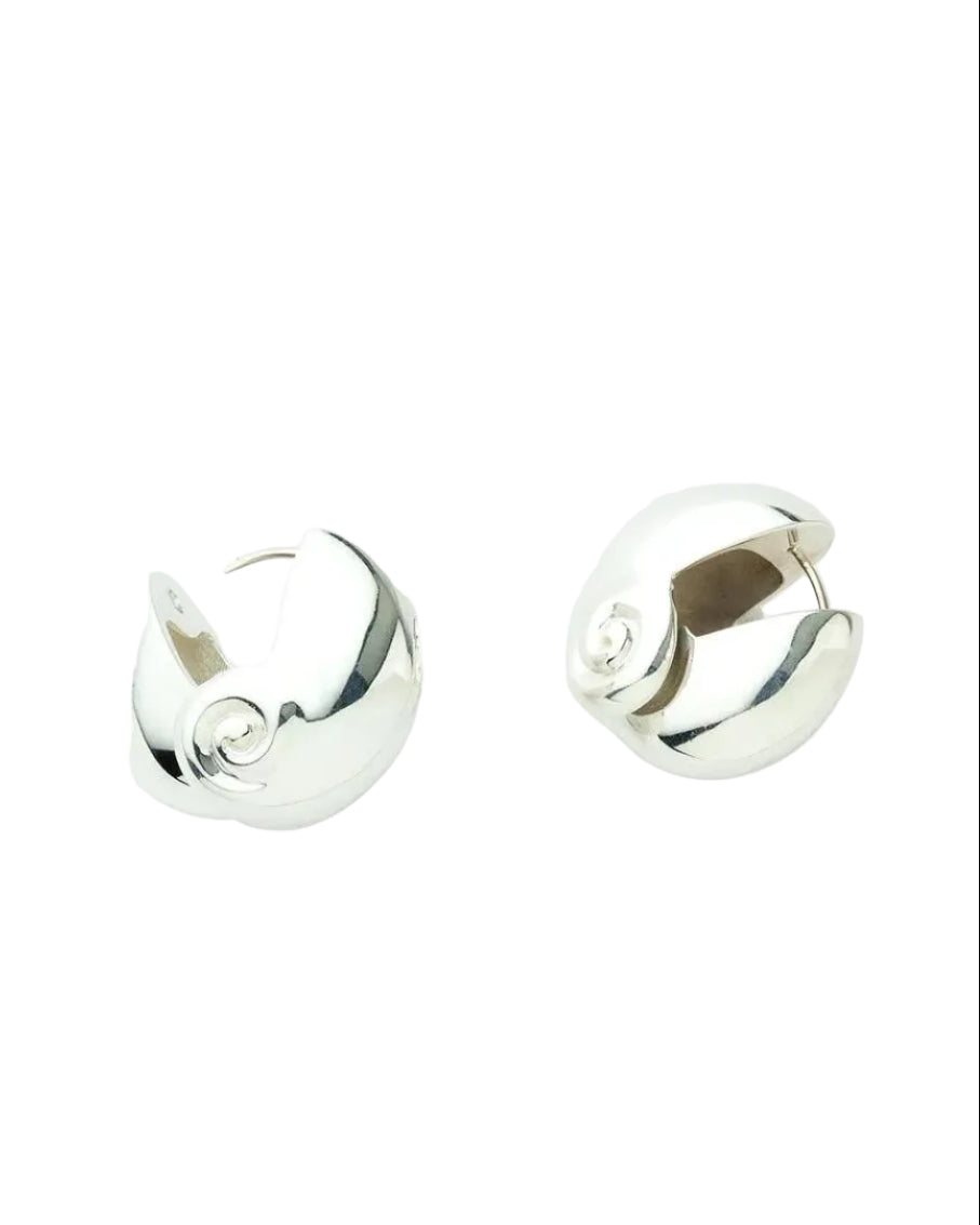 Lucilla Huggie Earrings by MM Druck - At Present Jewelry