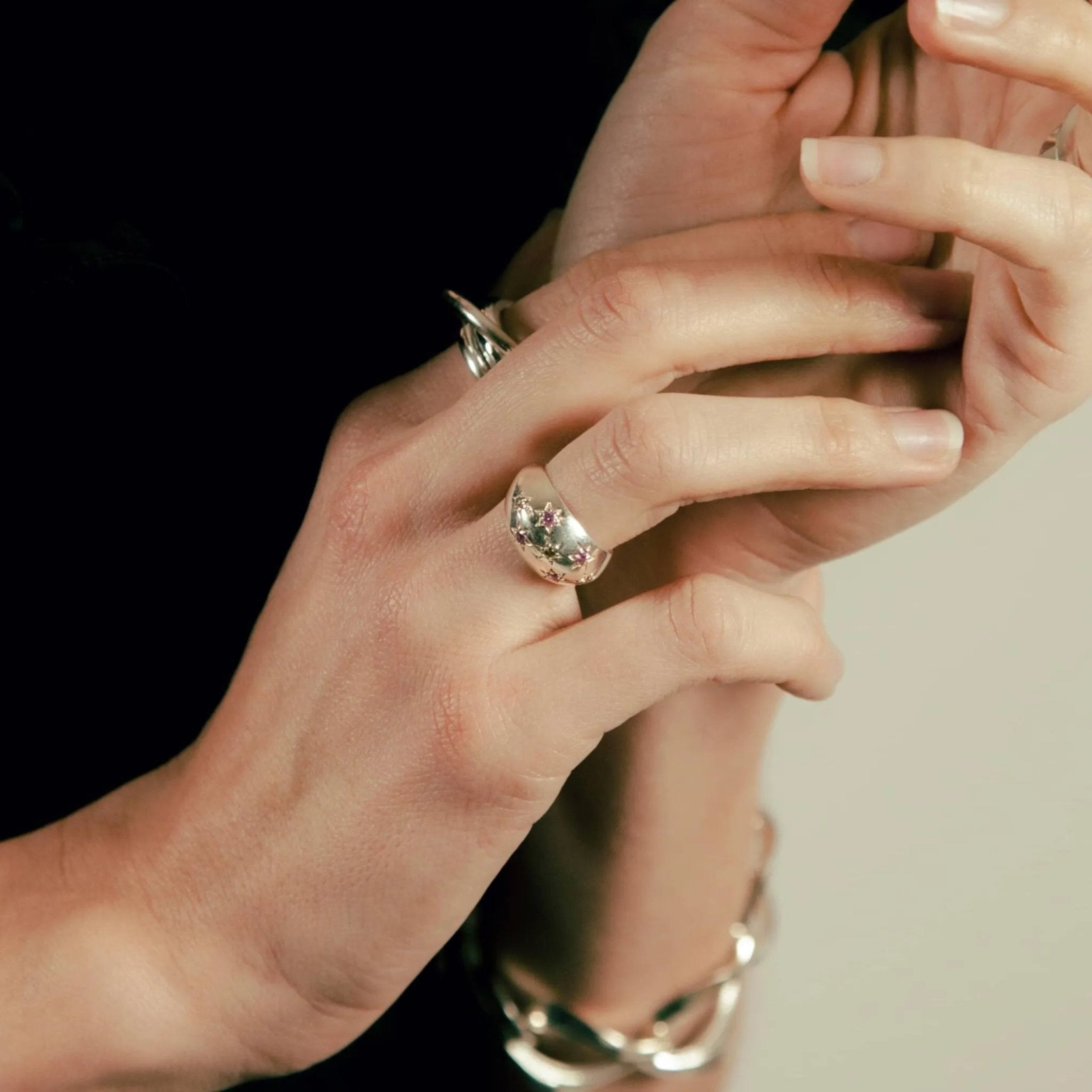 Marta Pinky Ring by MM Druck - At Present Jewelry