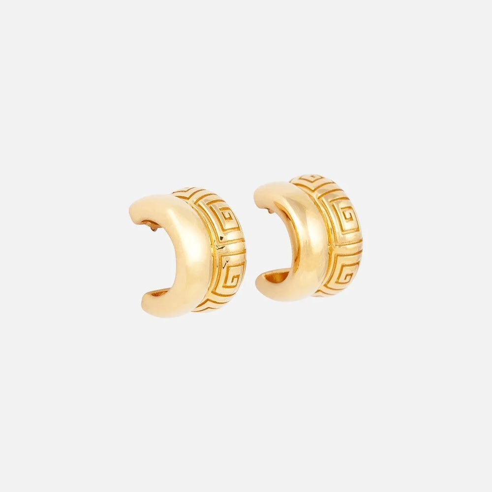Olympia Hoop Earrings by MM Druck - At Present Jewelry