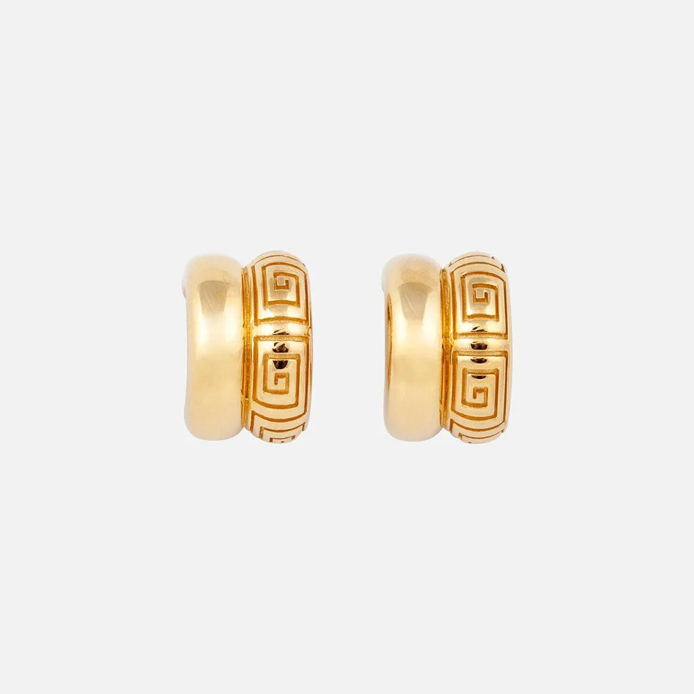 Olympia Hoop Earrings by MM Druck - At Present Jewelry