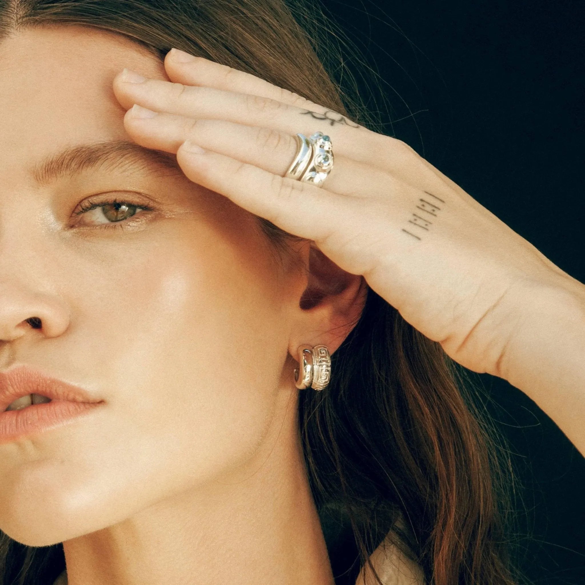 Olympia Hoop Earrings by MM Druck - At Present Jewelry