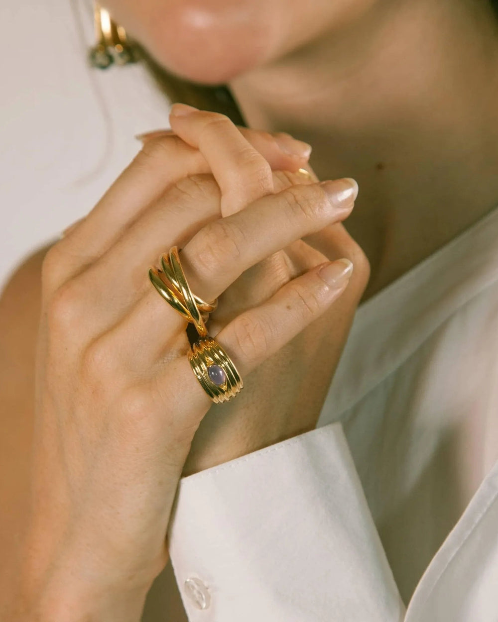 Peekaboo Pinky Ring by MM Druck - At Present Jewelry