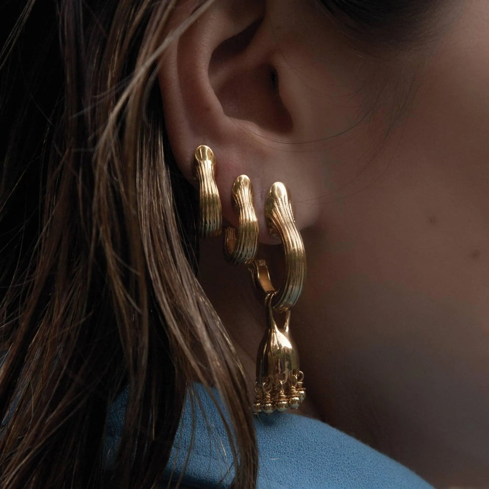 Riya Hoop Earrings by MM Druck - At Present Jewelry