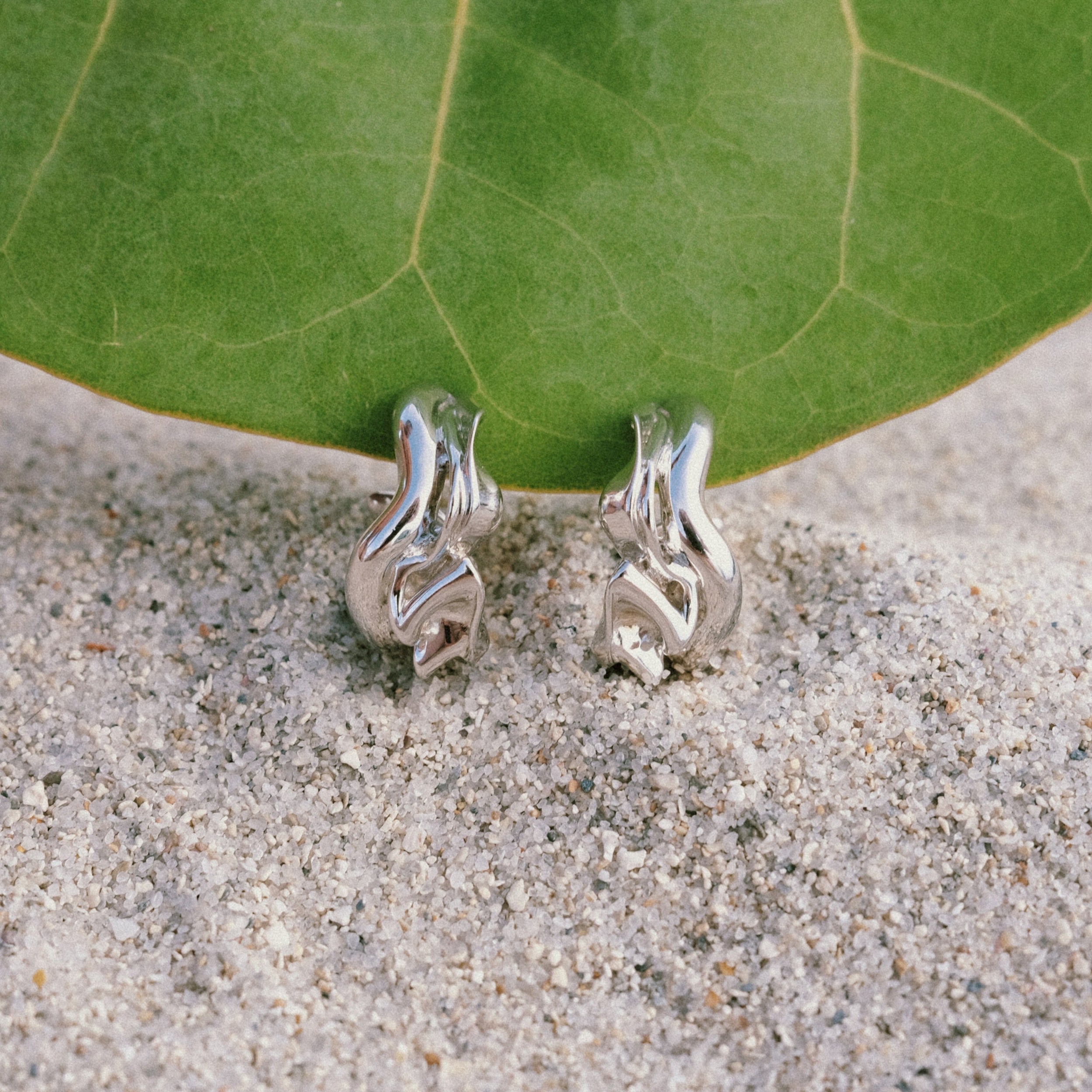 It's Calm After the Storm Earrings, Silver by Anita Berisha - At Present Jewelry