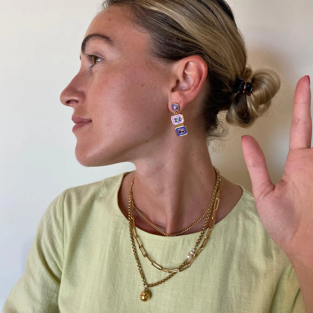 Dreamer Snapback Earrings by Monbouquette - At Present Jewelry