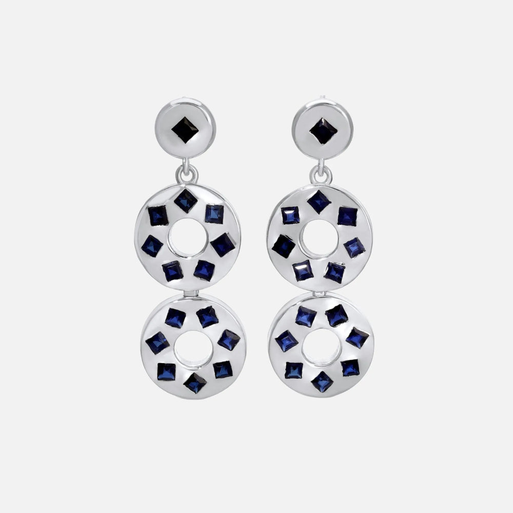 Ellsworth Snapback Earrings, Silver by Monbouquette - At Present Jewelry