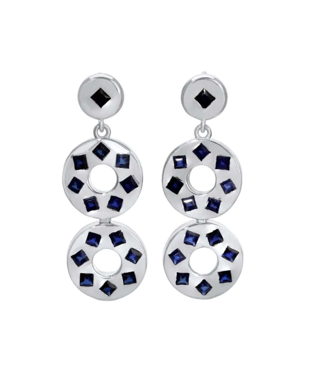 Ellsworth Snapback Earrings, Silver by Monbouquette - At Present Jewelry