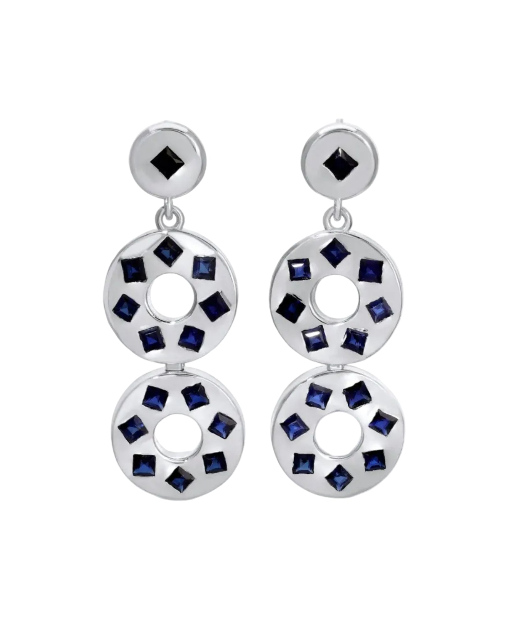 Ellsworth Snapback Earrings, Silver by Monbouquette - At Present Jewelry