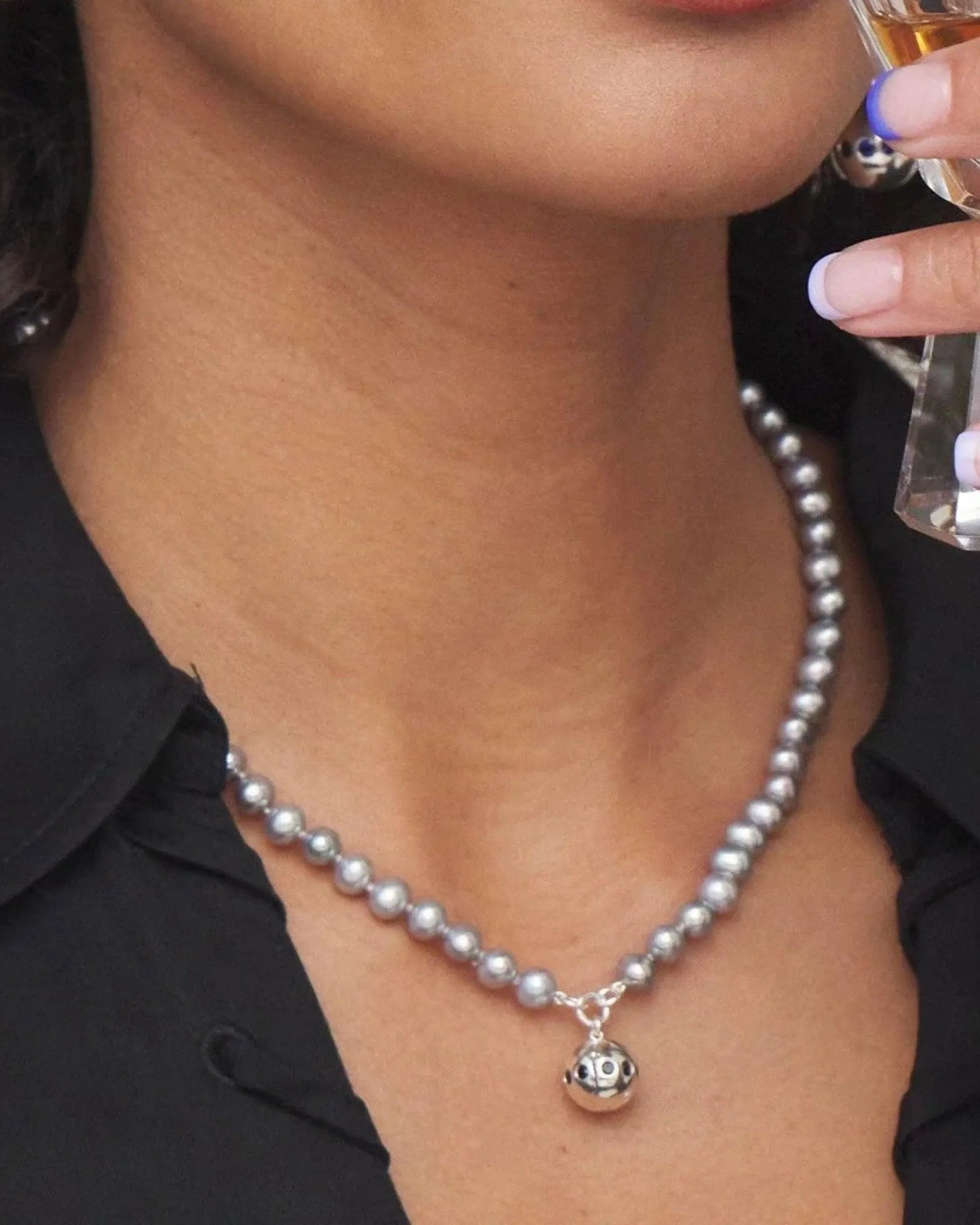 Nuni Noir Necklace by Monbouquette - At Present Jewelry