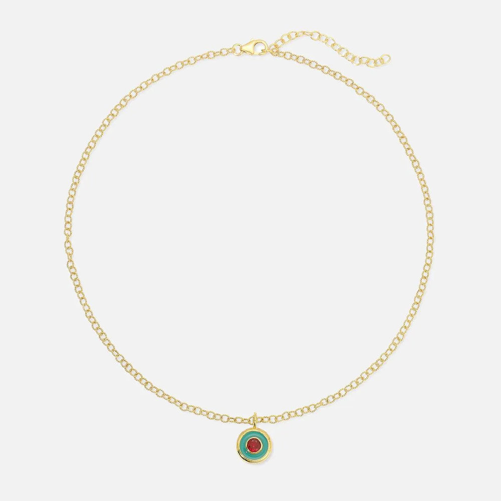 Reversible Coin Necklace by Monbouquette - At Present Jewelry