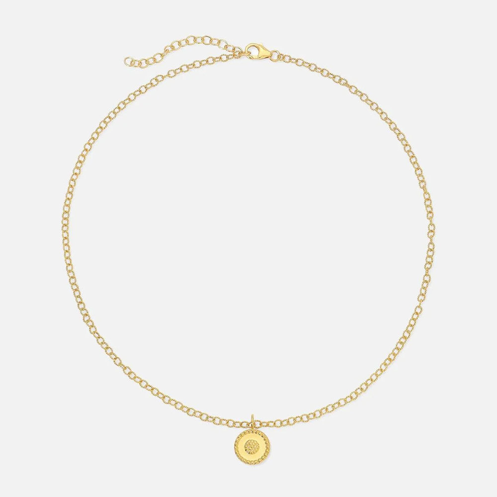 Reversible Coin Necklace by Monbouquette - At Present Jewelry